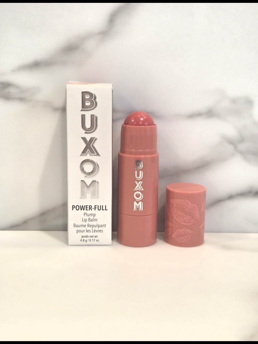 Buxom Power Full Plump Lip Balm In First Crush (Pink Coral) - NEW IN BOX